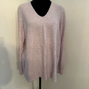 GAP Pink Speckled Knit Top
